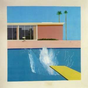 David Hockney, "A Bigger Splash".  1967.  London, Tate Gallery.